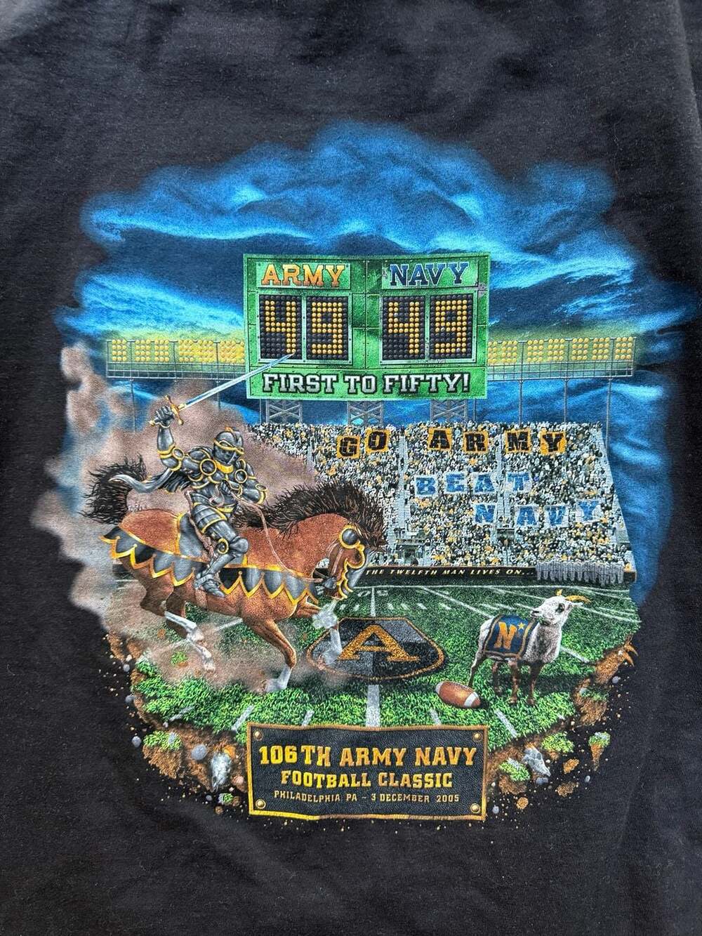 Vintage 2000s Y2K Army Navy Football Classic...
